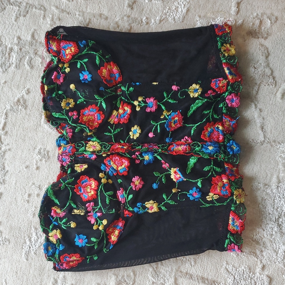 Y2K Victoria Secret Embroidered Corset Size 36C